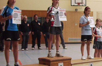 Aljoscha Gühr und Jana Neumaier beim Top 16 Turnier in Kenzingen