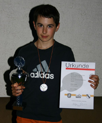 Felix Gühr Zweiter bei den TOP 28 in Weinheim