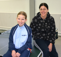 Jana Neumaier bei der Sichtung in Oberhaching bei München